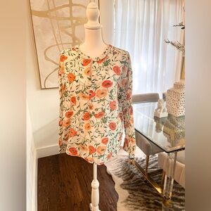 Gap Body orange floral pajamas set